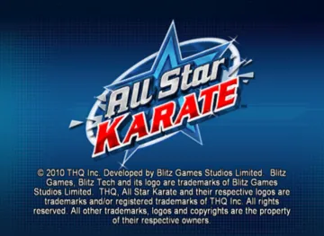 Allstar Karate screen shot title